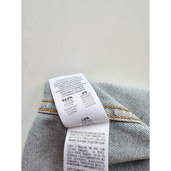 MOTHER The Bruiser Love Gun Cropped Fit Stretch Denim Jacket, Size S - Picture 14 of 16